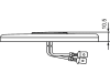 Hella® LED-Positionsleuchte oval, Front, weiß, 108 x 44 x 10,5 mm, 12 – 24 V DC, E4 14800