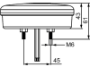 Hella® LED-Schlussleuchte rund, E9 6651, 24 LEDs, Schluss- und Bremslicht, 10 – 30 V DC, 2SB 357 027-011