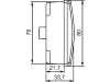 Hella® LED-Blinkleuchte quadratisch, vorn/hinten links/rechts, 80 x 80 x 33,7 mm, 24 LEDs, E4 61970, 12 - 24 V DC