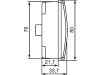 Hella® LED-Nebelschlussleuchte quadratisch, rot, 80 x 80 x 33,7 mm, E4 4143