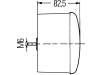 Hella® Blinkleuchte rund, hinten links/rechts, Ø 122,5 mm, Befestigung Anbau; Einbau; 2 St. Schraube M 6, 2BA 964 169-501