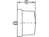 Hella® Positionsleuchte quadratisch, vorn links/rechts, 62 x 62 x 40 mm, Gehäuse weiß, 2PF 003 057-001