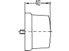 Hella® Schlussleuchte eckig, links/rechts, 62 x 62 x 40 mm, C5W, Schlusslicht; Bremslicht; Blinklicht, 2SA 003 057-021