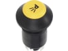 Fendt Druckknopfschalter "Parklicht", gelb, für Traktor Farmer 200, 300, Favorit 600, Geräteträger, X830240358000