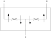 Mengenteiler Stahl, R 3/8"-19 IG (P)/R 3/8"-19 IG (A+B), 20 – 32 l/min, 50:50, nicht verstellbar