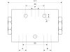 Mengenteiler Stahl, R 1/2"-14 IG (P)/R 3/8"-19 IG (A+B), 60 – 80 l/min, 50:50, nicht verstellbar