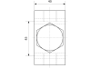 Mengenteiler Stahl, R 3/8"-19 IG (P)/R 3/8"-19 IG (A+B), 6 – 10 l/min, 50:50, nicht verstellbar