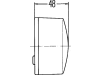 Hella® Schlussleuchte rund, links/rechts, Ø 82 mm, P21W; C5W, Schlusslicht; Blinklicht, 2SW 003 185-041