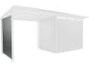 biohort® Seitenwand quarzgrau; metallic, für Seitendach Gerätehaus AvantGarde A4, A8, 19088