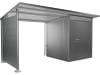 biohort® Seitenwand quarzgrau; metallic, für Seitendach Gerätehaus AvantGarde A4, A8, 19088