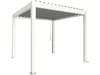 biohort® Pergola weiß; silber-metallic, Lamellendach silber-metallic, 4 x 3,5 m