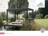biohort® Pergola quarzgrau-metallic; silber-metallic, Lamellendach silber-metallic, 4,5 x 3 m