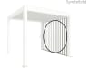 biohort® Lamellenseitenwand für Pergola, weiß, 250 cm, B419105