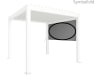 biohort® Sonnenschutzrollo für biohort® Pergola, weiß, 350 cm, B419309