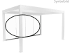 biohort® Glasschiebewand für biohort® Pergola, weiß, 600 cm, B419806