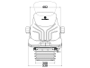 Grammer Traktorsitz "Maximo® Comfort Plus", mit Sitzheizung, luftgefedert, High-Performance-Stoff, anthrazit/grün/silber