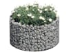 bellissa Gabionen-Hochbeet Basic rund inklusive Trennfolie 81 x 81 x 40 cm  silver , Füllmenge 140 l