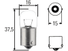 Hella® Kugellampe R5W, 12 V, 5 W, BA15s in Blisterpackung, 8GA 002 071-123