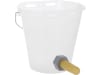 KERBL Kälbertränkeeimer 8 l rund Set bunt mit 4 x Eimer/4 x Ventil/Sauger, Kunststoff (lebensmittelecht)