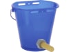 KERBL Kälbertränkeeimer 8 l rund Set bunt mit 4 x Eimer/4 x Ventil/Sauger, Kunststoff (lebensmittelecht)