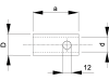 Walterscheid Reduzierhülse Kat. 3/2, 28,7 x 37 x 62 mm, für Kugelfangprofil, mit Bohrung, 1305281