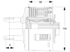 Walterscheid Reib-Freilaufkupplung "FK96/4R", W 2400, 1 3/8" 6, d 32 mm, Auslösekraft 1.500 Nm, Verschluss Ziehverschluss ZV, 1197256