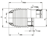 Walterscheid Schutztrichter "PG20SW" P 300; 400; 500, 232 x 387 mm, Vollschutz, mit Zwischenring, 1120608