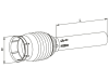 Walterscheid Schutzhälfte "PGH20/PGH25" P 300; 400; 500, innen, 1.500 mm, mit Vollschutztrichter, 1116459