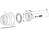 Walterscheid Schutzhälfte "SCH25" WW80° 2580, innen, 1.000 mm, 4 Rippen, 1106721