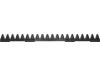 ESM Mähmesser 102 cm, mit Verstärkung, für Universal-S-Klappbalken Balkenmäher Agria, Fort, 249 1210