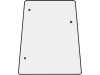 Seitenscheibe, klar, links/rechts, für John Deere 3-Zylinder 900, 1000, 4-Zylinder 1000, 2000, Kabine MC-1; CC-2