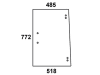 Seitenscheibe, grün, hinten links/rechts, für Steyr 8140, 8150, 8160, 8170, Kabine RS-2