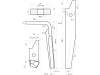 Kreiseleggenzinken links 60 x 290 x 18 mm, Bohrung 19 mm, geschraubt für Amazone