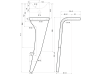 Kreiseleggenzinken links/rechts 120 x 330 x 15 mm, Bohrung 19 mm, geschraubt für Amazone