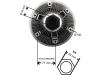 Viskokupplung für Ford New Holland Traktor TM 140–190, 448017N