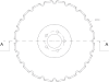 Säscheibe, 410 x 5 mm gezahnt, Bohrung rund, Accord, Kverneland: Sämaschine