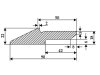 Industriehof® Kratzbodenleiste 1.580 mm, Bohrung 11 mm, für Welger, 69-7-602