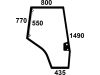 Türscheibe, grün, rechts, Siebdruck, für Massey Ferguson 5000, 6000, 7000, 8000