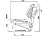 Traktorsitz "VS 100 Plus HV", mechanisch gefedert, PVC-Kunstleder, schwarz