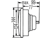 Hella® Hauptscheinwerfer links/rechts, Halogen H4, 12 V, 173 x 144 x 99 mm, quadratisch, 1AA 004 109-201