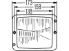 Hella® Hauptscheinwerfer links/rechts, R2 (Bilux), T4W, 12 V; 24 V, quadratisch, 1AA 004 109-031
