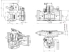 Rockinger Zugmaul "RO865D", automatisch ohne Sicherheitssensor, mit Adapterplatte, Ø Bolzen 38 mm, für Traktor mit Anhängebock