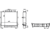 Wasserkühler für Traktor Case IH 433, 533, 633, 733, 833, 933, 740, 840, 940, 440020N