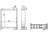 Wasserkühler für Traktor Case IH XL 485L–995L, 268–895, 440022N