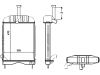 Wasserkühler für Traktor Massey Ferguson 235, 245, 250, 255, 440055N