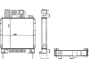 Wasserkühler für Traktor Massey Ferguson 3070–3120, 6150–6180, 440061N