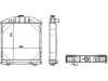 Wasserkühler für Traktor Fiat 780, 880, 980, 90er-Serie, 440079N