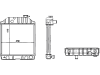 Wasserkühler für Traktor Fiat 10er-, 100er- und 1000er-Serie, Netz 450 x 410 x 50 mm, 440082N