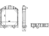 Wasserkühler für Traktor Ford New Holland TD 55, 60, 65, 70, 440089N