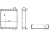 Wasserkühler für Traktor Steyr MX 100, 110, 120, 135, 150, 170, 440158N